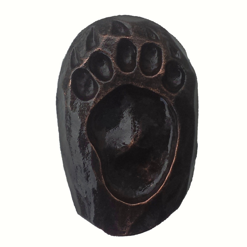 Poignée fantaisie Wildlife, Bronze huilé, Gauche