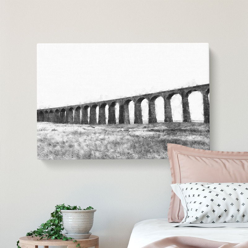 The Ribblehead Viaduct In Yorkshire - Wrapped Canvas Print, 60cm H x 91cm W x 4cm D