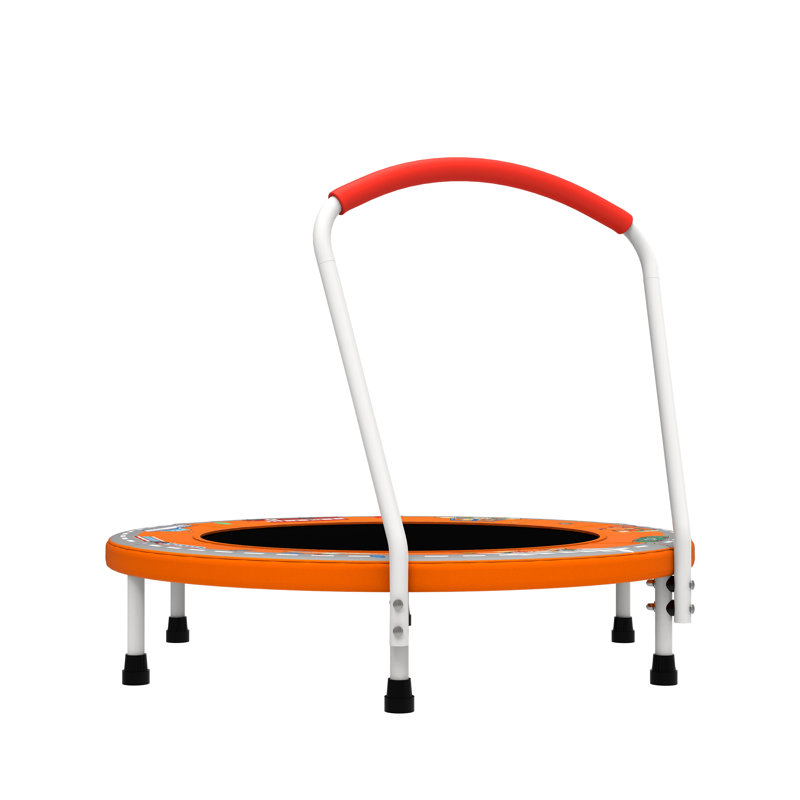 Mini trampoline d'intérieur pour enfants de 1 à 6 ans avec poignée extérieure amusante pour les enfants