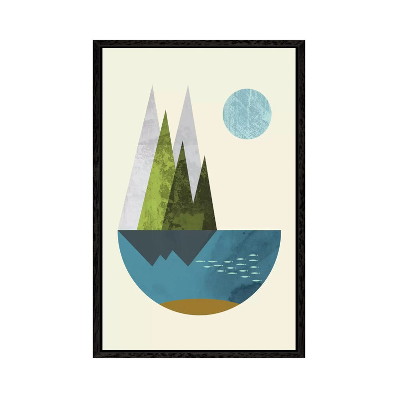 Earth by Flatowl - Gallery-Wrapped Canvas Giclée on Canvas, Black Framed, 66.04 cm H x 45.72 cm W