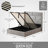 Braya Hydraulic Lift and Storage Upholstered Flat Bed with High Headboard-536281617-536281710