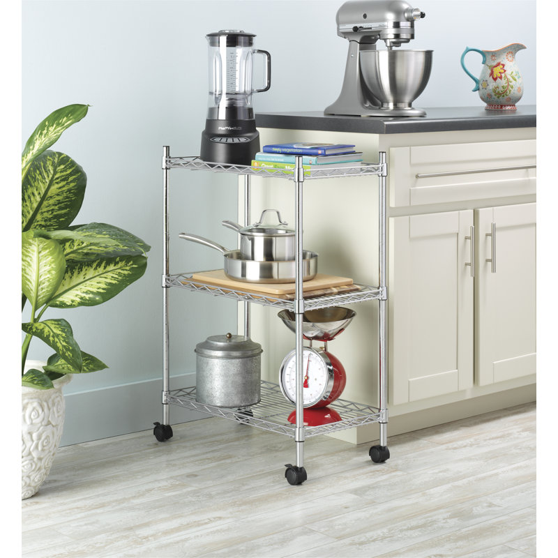 Hughlon 13.2'' W Metal Height -Adjustable Shelving Unit