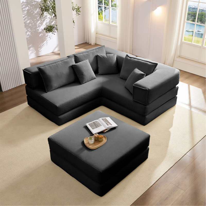 Ensemble de canapé modulaire surdimensionné rembourré