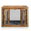 Table d'appoint à porte simple en panneau de particules enduit de mélamine 37,01 po avec plateau et coussin couleur bois pourri-701786873