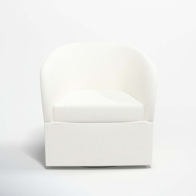 Lesia Upholstered Swivel Barrel Chair
