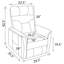 Fauteuil inclinable électrique lève-personne standard 29,5 po Blerta-1198455033