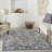 4' X 6' Ivory Floral Power Loom Area Rug