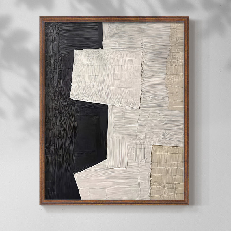 "ABSTRACT Series DCLXV III" par J Paul, Noyer, H 21 po x l 17 po