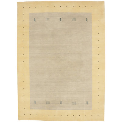 Tapis oriental beige tribal 6X8 Ameley
