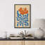 Orange, orange, bleu, floral, nature morte, illustrations, nature rustique, campagne française-102453874-102453872