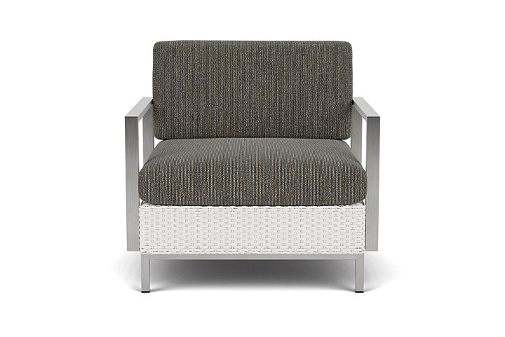 Elements Outdoor Lounge Chair, White, Cottage Pepper