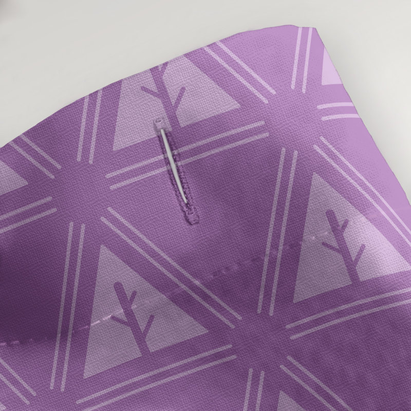 Rideau de douche à arbre simple minimaliste classic, Lilas
