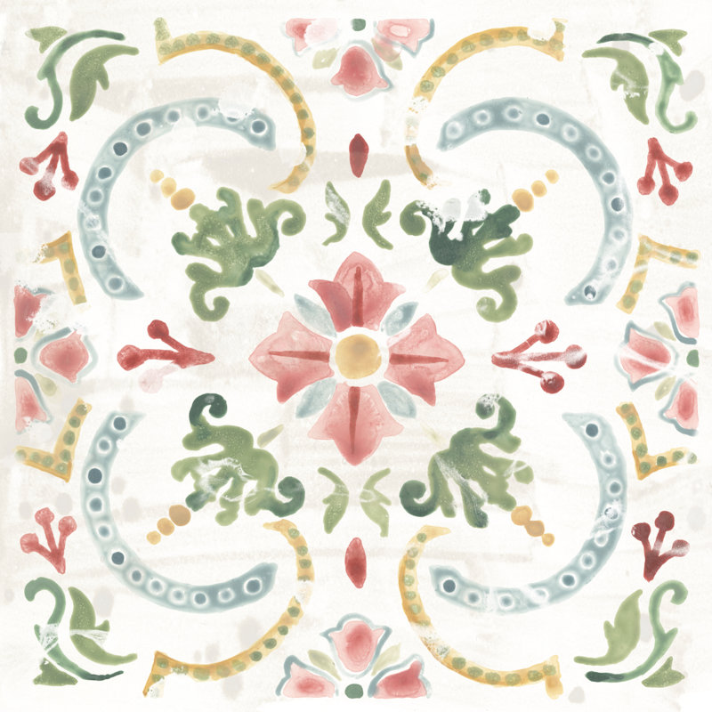 Boho Tile IV, H 12 po x l 12 po