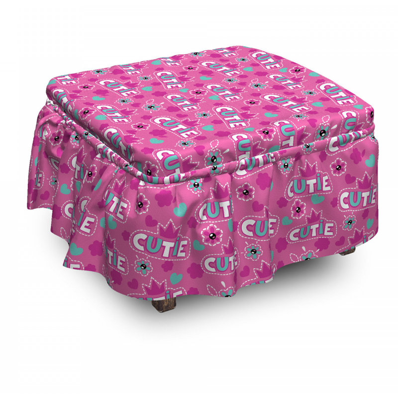 Box Cushion Ottoman Slipcover