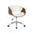 Faux Leather Mid Century Office Chair-1316064307