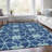 Premium Machine Washable Prisco Navy Rug-1663949080