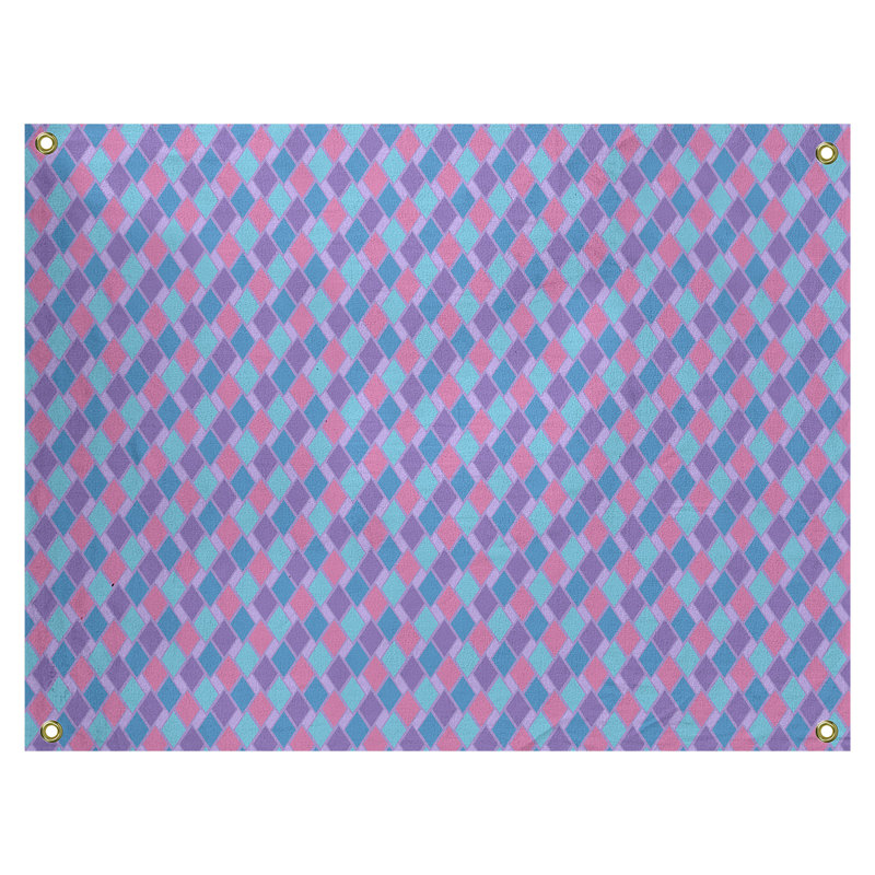 Tapisserie «Avicia Retro Diamonds» par Katelyn Elizabeth, Intérieur, H 91 po x l 107,5 po