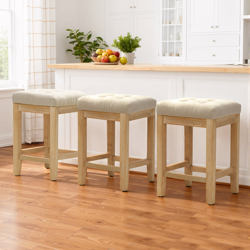 Tabouret de bar 24 po Yerly, Beige