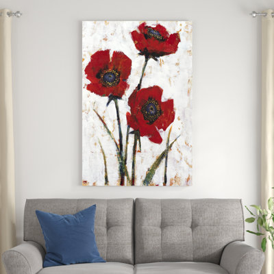 " Red Poppy Fresco II " by Timothy O' Toole