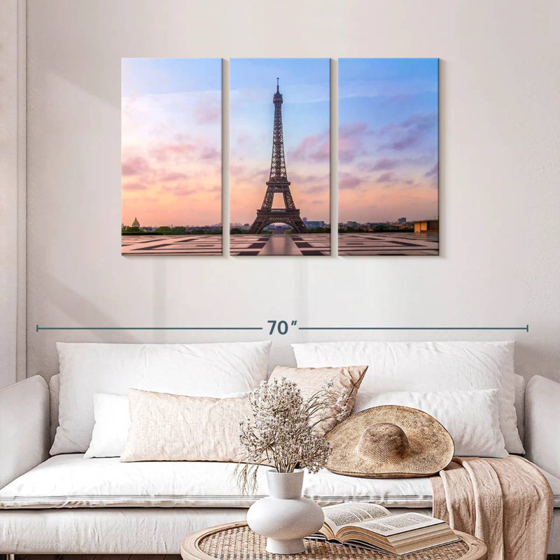 Lilie Eiffel Tower Sunrise, 28" H x 45" W