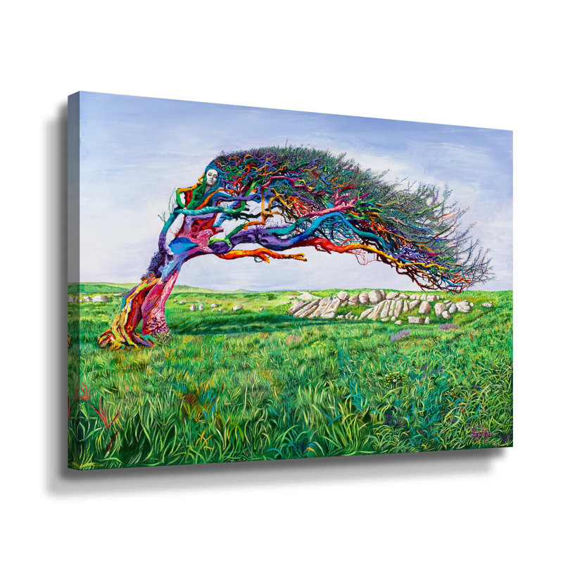 Lady of the Tree-reproduction d’art sur toile, H 8 po x l 10 po x P 2 po, Toile tendue