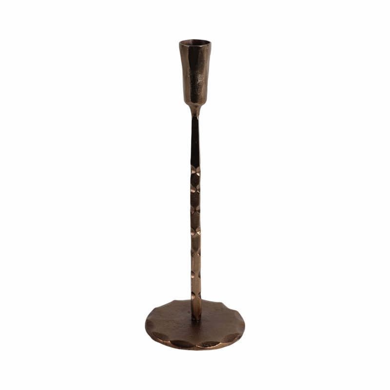 Twisted Taper Holder, Brown, 15" H x 5" W x 5" D