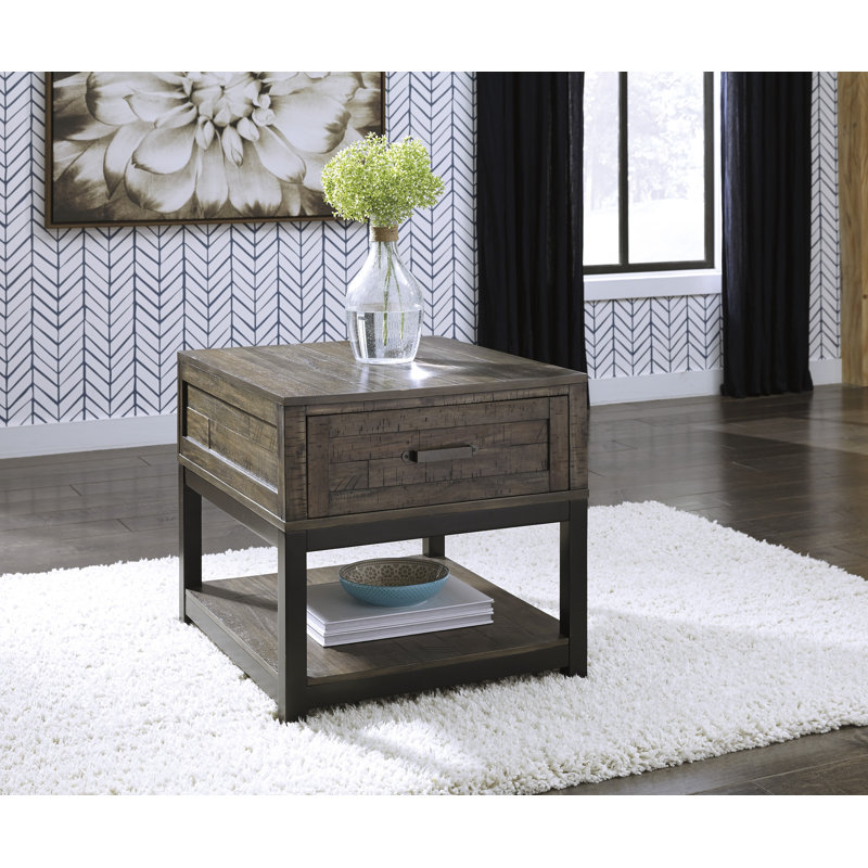 Table de bout avec rangement Junnie