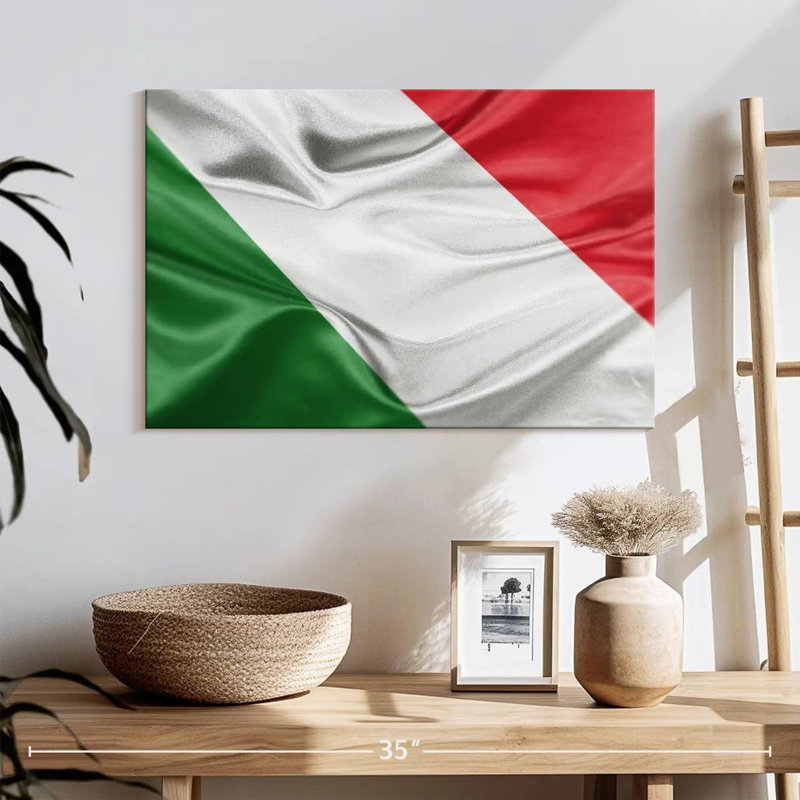 Drapeau italien Borges, H 16 po x l 24 po