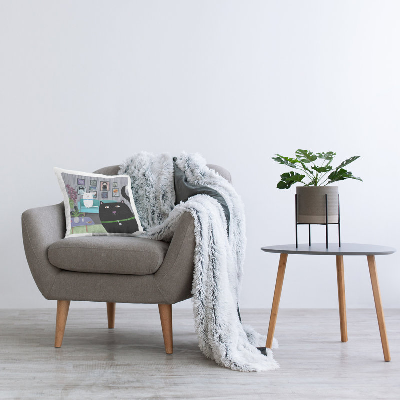 Housse et insert de coussin décoratif en polyester Carla Daly