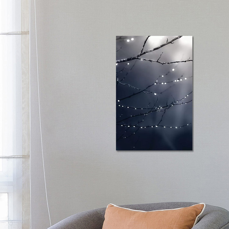 Dark Blue Forest 1 Piece Wrapped Canvas Wall Art, 66.04 cm H x 45.72 cm W x 3.175 cm D