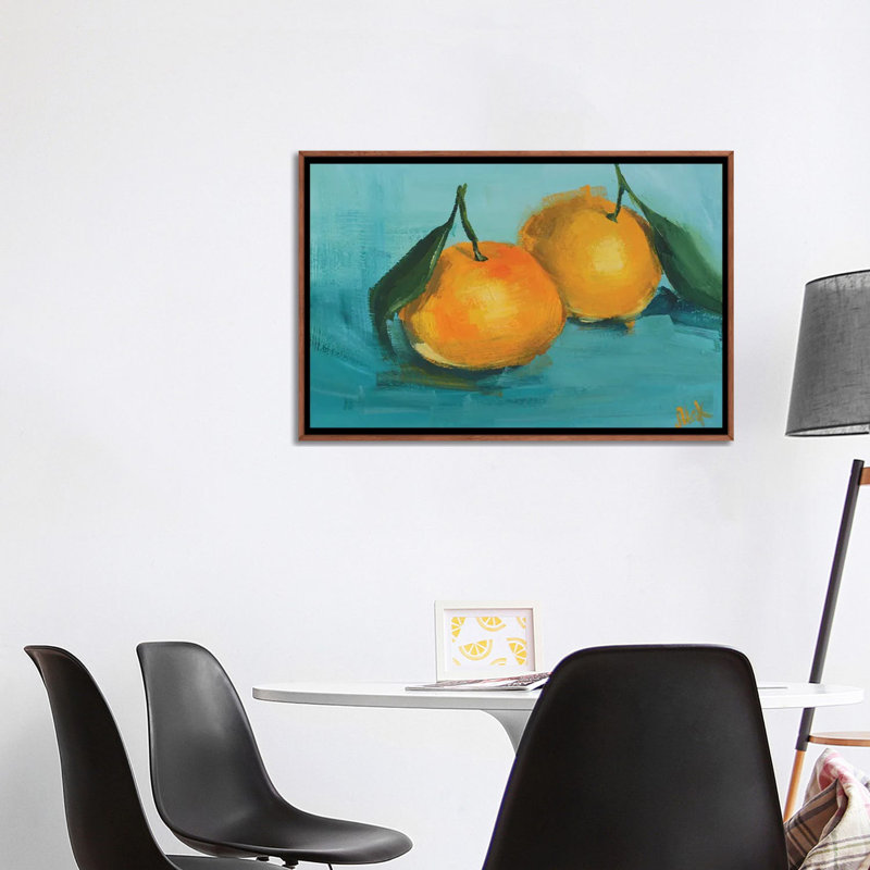 Tangerine I - reproduction d'art murale encadrée, H 26 po x l 40 po, Framed Print without Mat, Brun