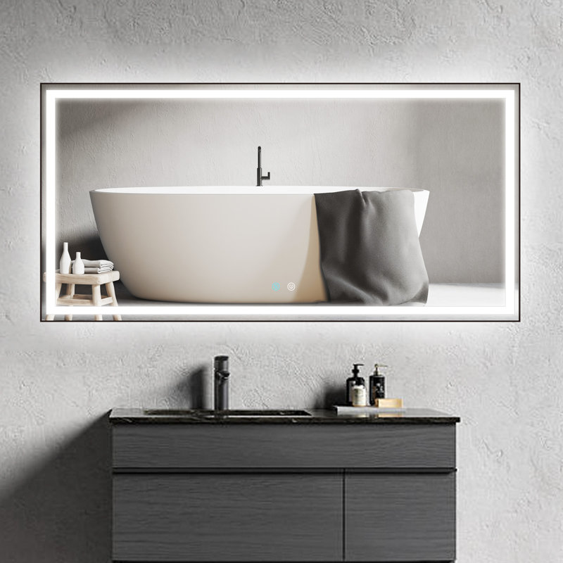 Miroir de salle de bain Chanett, 35,5 po x 70,9 po