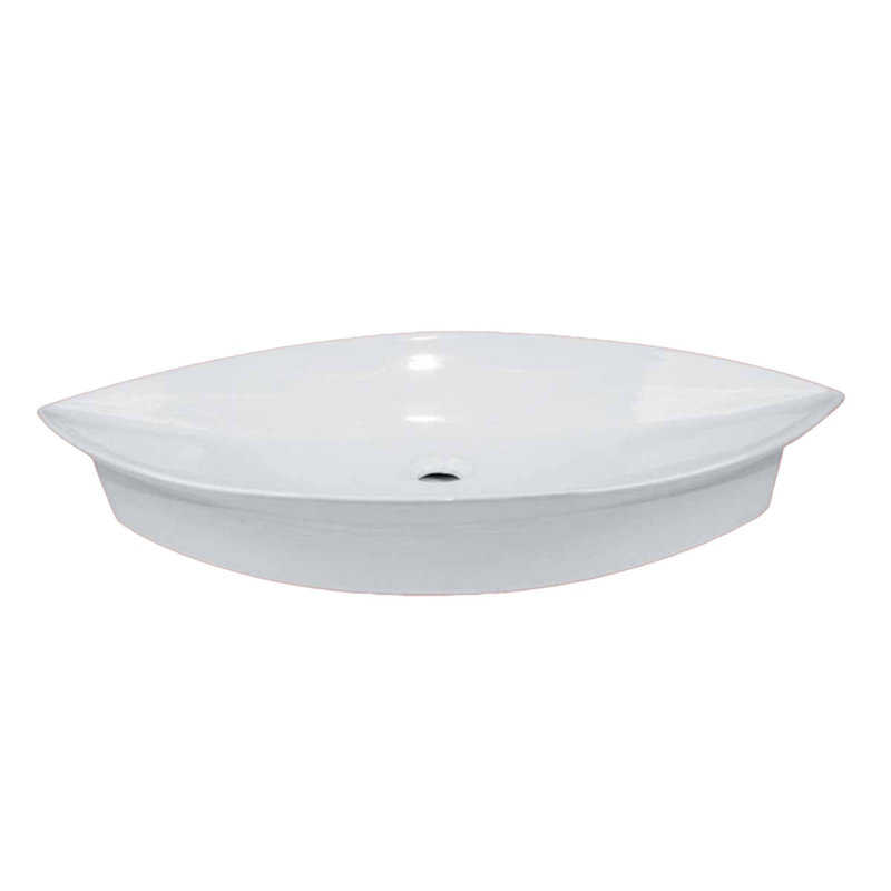 The Renovators Supply Inc. 15.5'' White Vitreous China Oval Bathroom Sink