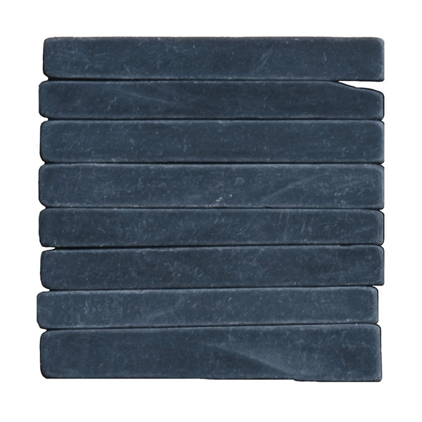 Black Slate 4X4 Alternate Pattern Mosaic Blend