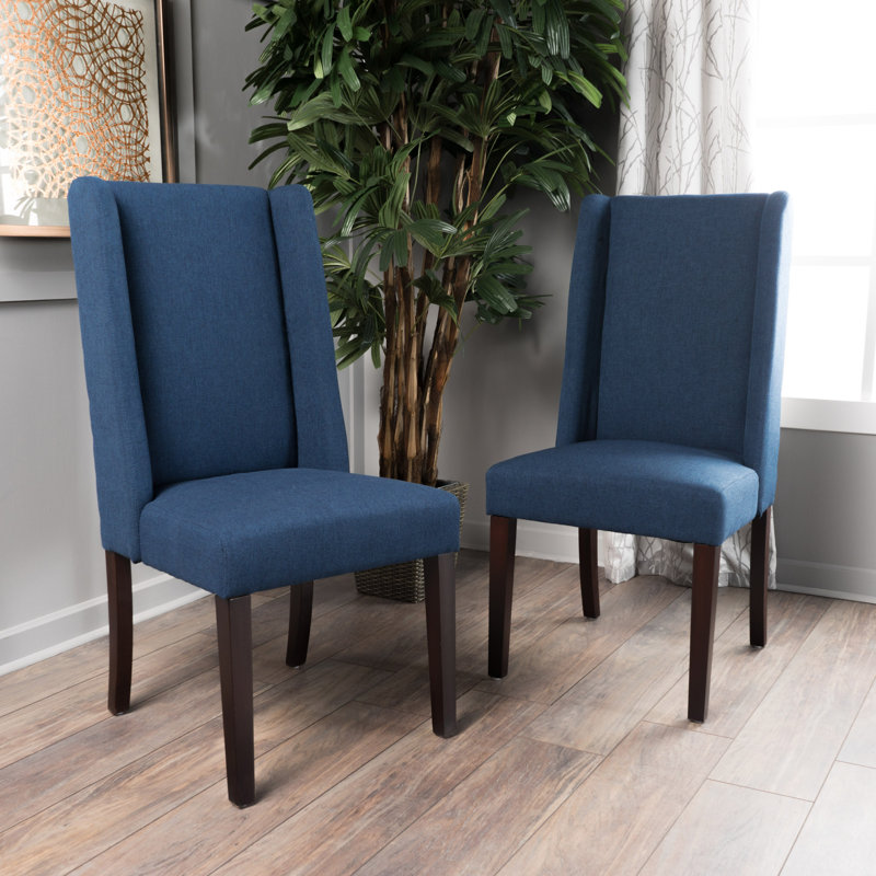 Chaise d'appoint rembourrée Harlow, Marine