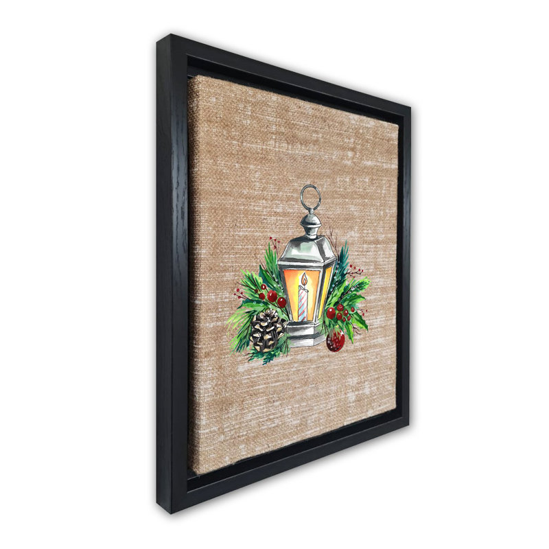 Peinture décorative sur toile encadrée, H 26,4 po x l 18,5 po, Noir