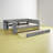 Upholstered Platform Bed With Trundle, Integrated Desk And Storage Shelve-1390732926