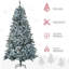 Arbre de Noël artificiel enneigé 7,5 pi