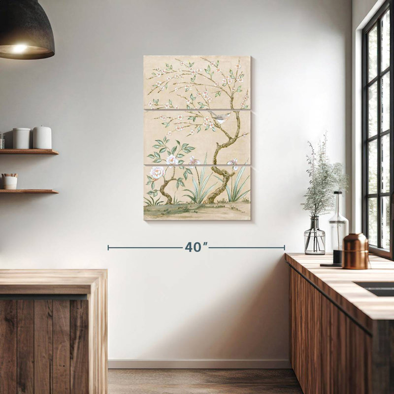 Murale printanière Alvord I brun clair, H 38 po x l 24 po