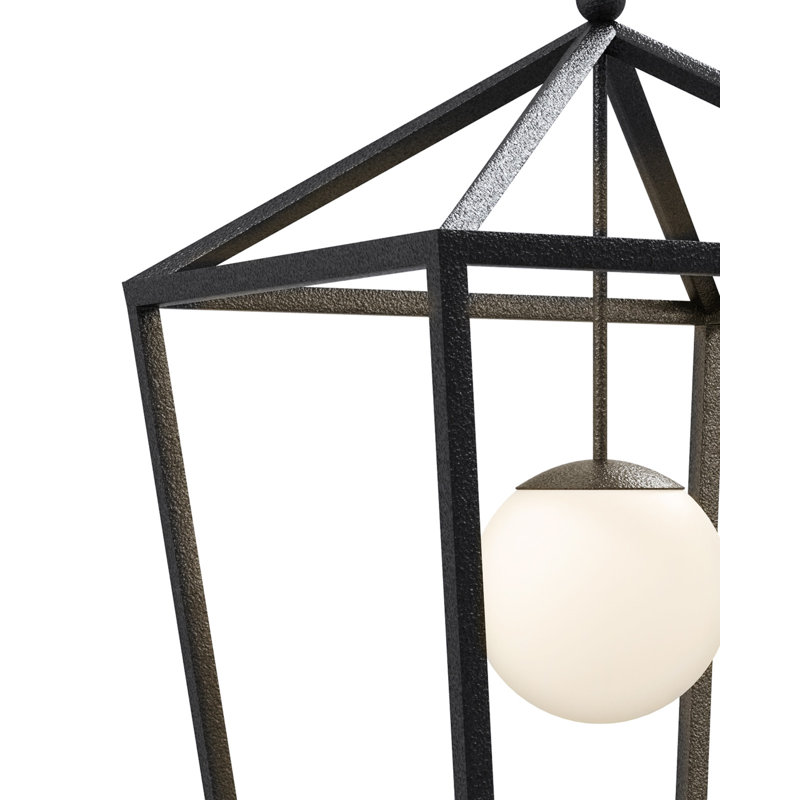 Lanterne noire Denison, Black, H 39,75 po x l 26 po x P 26 po