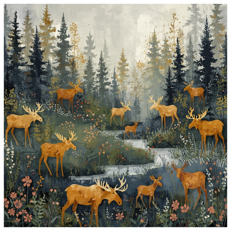 Coussins décoratifs Moose, 20 x 20 pouces