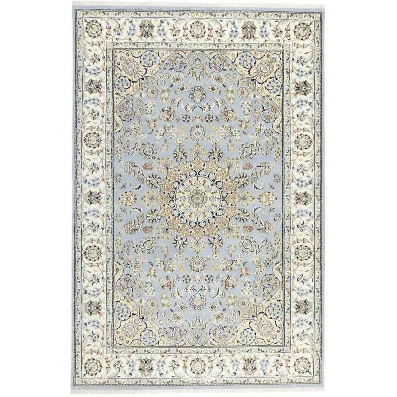 Tapis bleu Indo Nain, Rectangle 6 pi x 9 pi