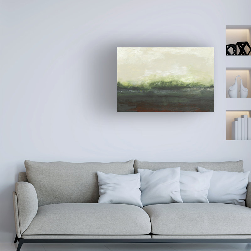 «Across The Green Hills» bolognaise sur toile, H 12 po x l 19 po