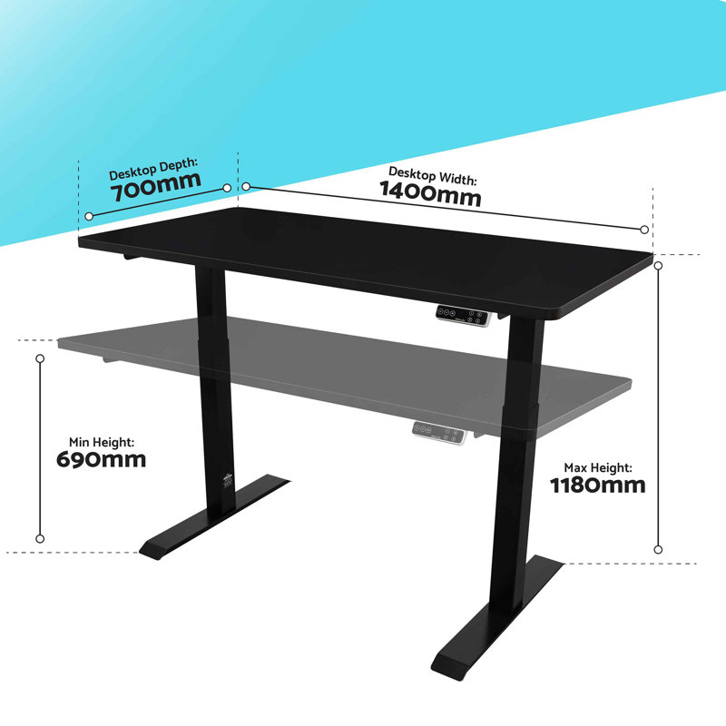 Adjustable Metal Base, Black