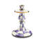 Violet Check Candlestick