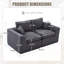 Canapé modulaire modulaire avec coussin moelleux-398481761