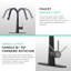 Robinet de cuisine extractible noir