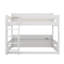 Lit superposé grand sur grand avec tablettes de rangement et stations de charge USB-155672511