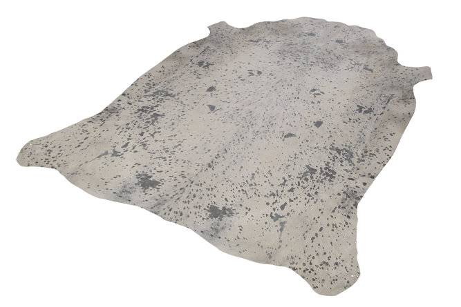Pieles Pipsa Normand Cowhide Acid Silver Rug | Wayfair.co.uk