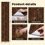 Papier peint auto-adhésif à texture de bois, tons de brun riche, détails de grain auto-adhésifs et amovibles 24 po x 118 po (60 x 300 cm)-860473892